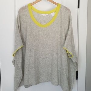 100% cashmere poncho style sweater